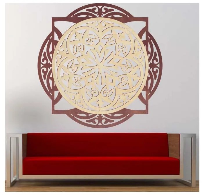 Drevený dekoratívny obraz s elegantným vzorom - mandala I SENTOP PR0304
