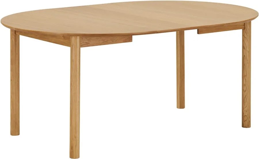 Okrúhly rozkladací jedálenský stôl s prídavnou doskou v dekore duba ø 120 cm Bundaberg – House Nordic