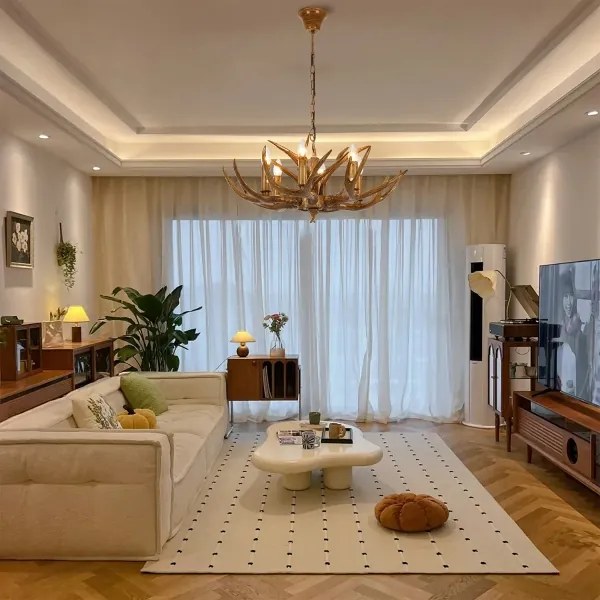 Brilagi - Luster na reťazi DEER 6xE14/10W/230V pr. 70 cm parohy