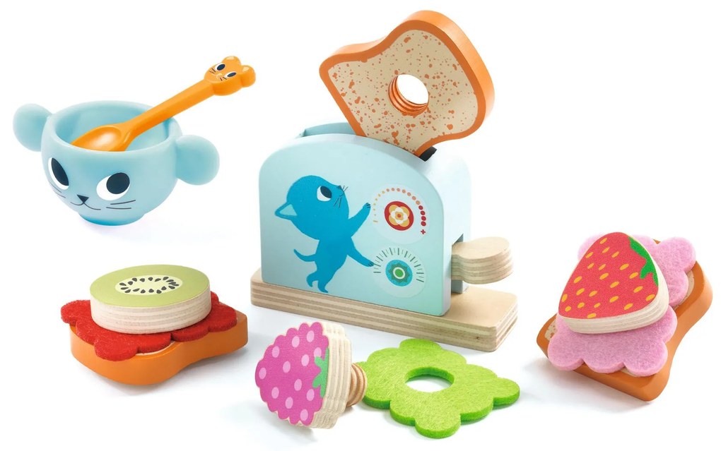 Čajová súprava - raňajky pre mačičku