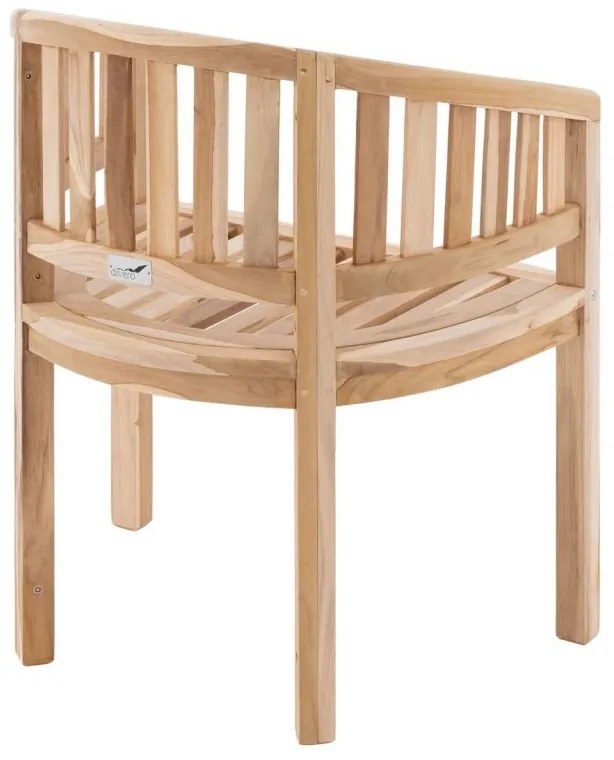 Divero teakové záhradné kreslo D71798
