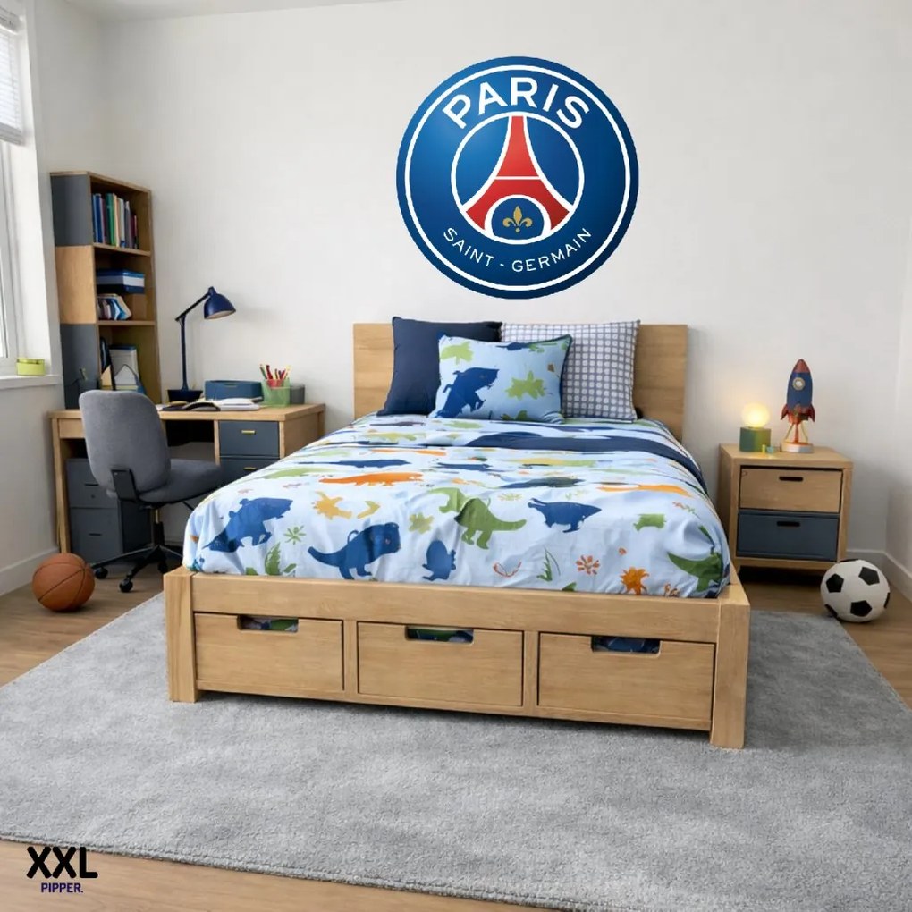 Textilná nálepka na stenu - logo "Paris Saint-Germain FC" Veľkosť: 100 cm