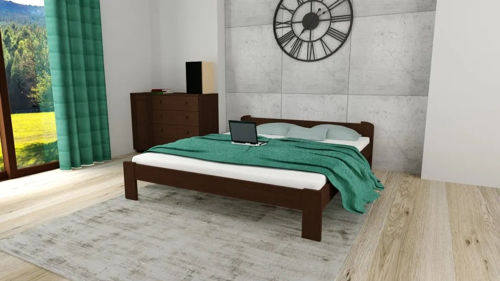 ComfortMatrace Zvýhodnený set; MATRACE+Posteľ z masívu borovice ISABELA+rošt ZADARMO Rozměr: 160x200 cm, Barva: jelša, Model matrace: GOLTEX 20cm 2ks 80x200cm