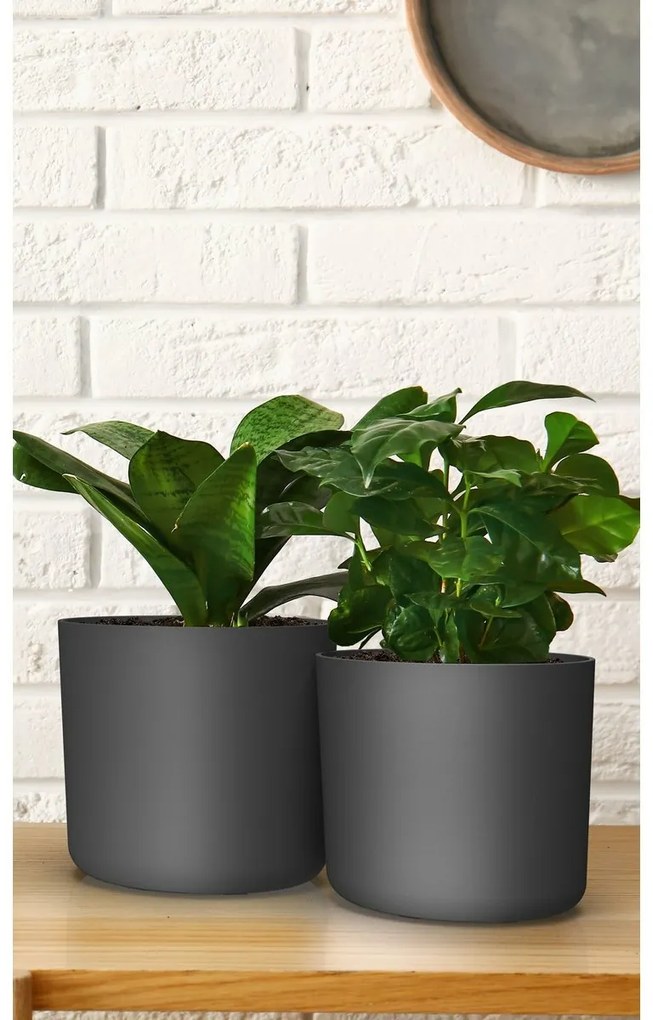 Gardenico Kvetináč Lora antracit, pr. 30 cm, pr. 30 cm
