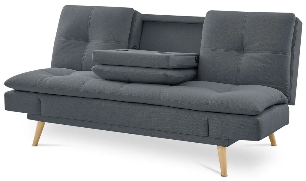 Trojmiestna pohovka ASB-4720 GREY2, tmavo sivá
