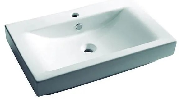 Bathco 0023 - Zapustené umývadlo MANCHESTER 70x45 cm porcelán/biela
