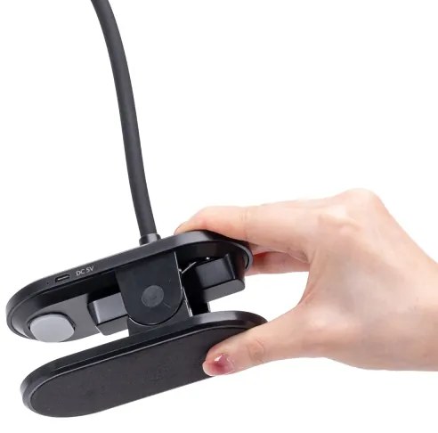 Aigostar - LED Stmievateľná nabíjacia stolná lampa s klipom LED/3W/5V 1800mAh čierna