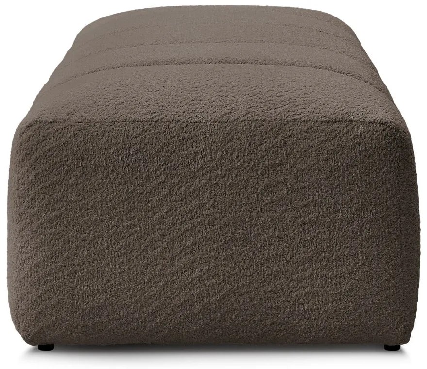 Hnedá podnožka z textílie buklé Annecy – Bobochic Paris