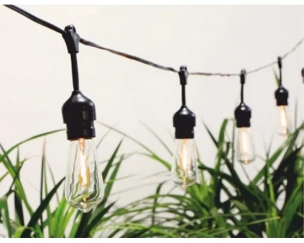 LED Solárna reťaz 10xLED/1,2V 600 mAh 5,94m IP44 teplá biela