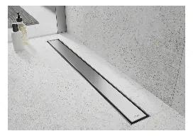 Mexen Flat nerezový sprchový žľab, 360°otočný sifon, 100 cm vzor M13, 2v1, 1010050-40