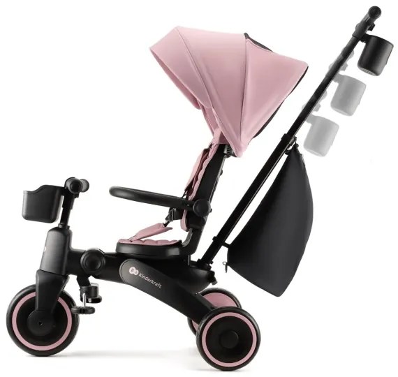 KINDERKRAFT - Detská trojkolka JAZZ 2 ružová