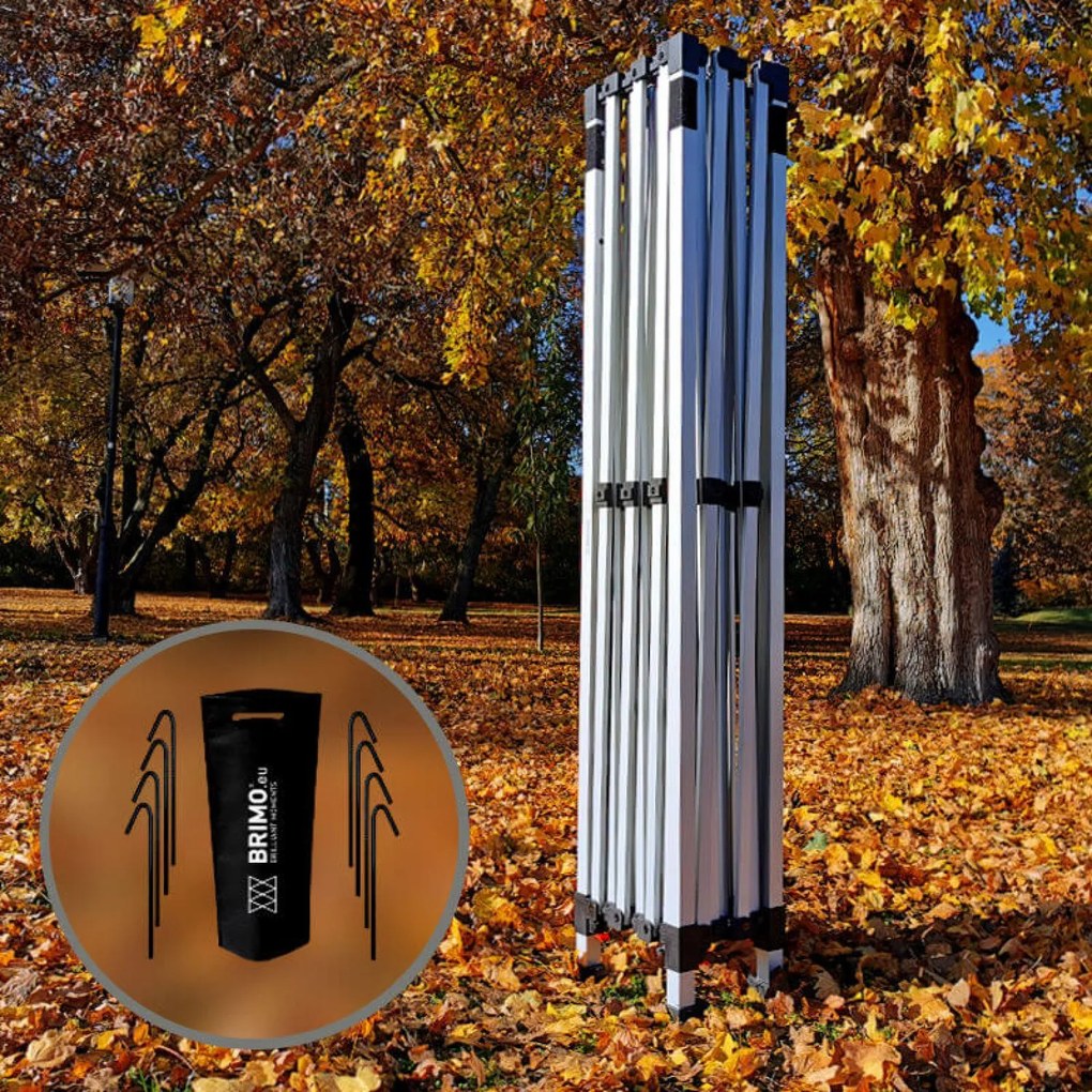 BRIMO Záhradný Párty Stan 3x4,5 m: Váš Kútik pre Relax a Oslavy - bez stien - Biela 36