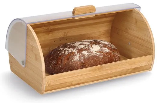 Zeller Present Chlebník veľký, bambusový s transparentným odklápacím vekom