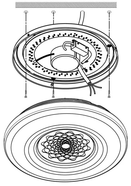 Eglo 9682 - LED RGB Stmievateľné nástenné stropné svietidlo CAPASSO-C LED/17W/230V