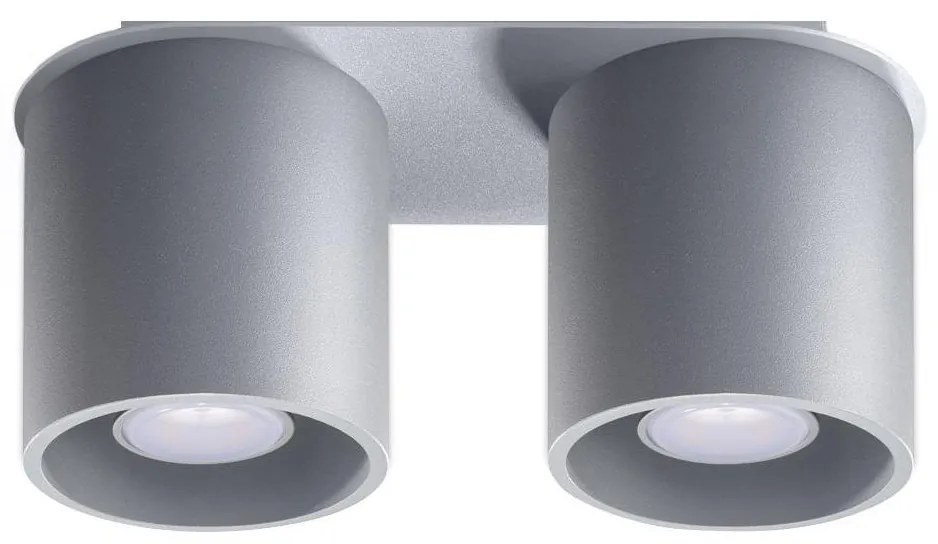 Sollux SL.0055 - Bodové svietidlo ORBIS 2 2xGU10/40W/230V šedá