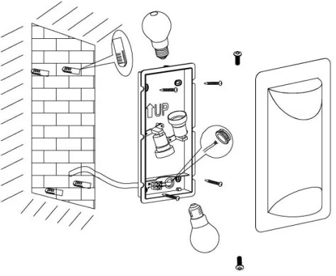 Eglo 98716 - Vonkajšie nástenné svietidlo CISTIERNA 1 2xE27/10W/230V IP44