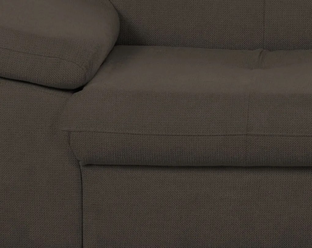Dvojsedák Gisele, tmavo hnedá espresso látka