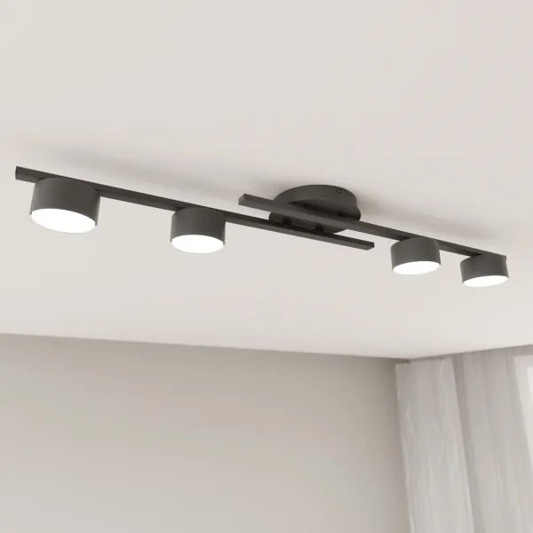 Stropné svietidlo FRAGMENT 4xGX53/12W/230V čierna