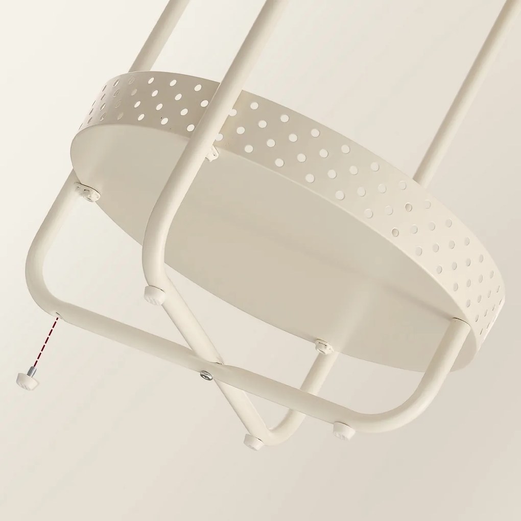 Odkladací stolík E1015 CRM, krémový