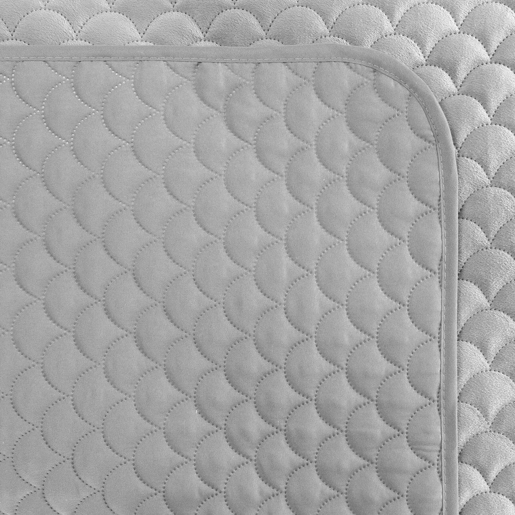 PREHOZ NA KRESLO ARIEL 70X160 CM STRIEBORNÝ