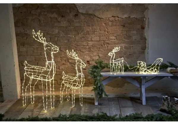 Eglo 411447 - LED Vonkajšia vianočná dekorácia TUBY DEER 158xLED/0,06W/5/230V IP44