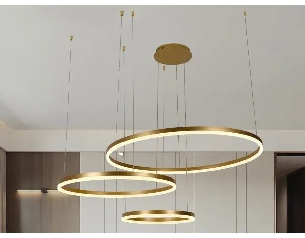 LED Stmievateľný luster na lanku LED/125W/230V 3000-6500K + diaľkové ovládanie