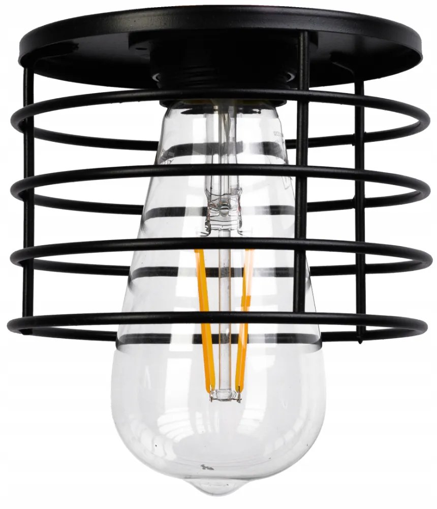 BERGE LED závesné stropné svietidlo, drevený trám, 3xE27, loft pružina
