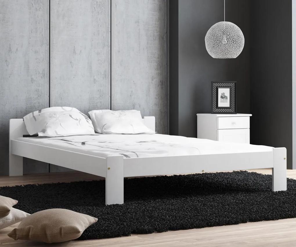 AMI nábytok MAXI-DREW postel Anetka 160x200 masiv borovice bílá