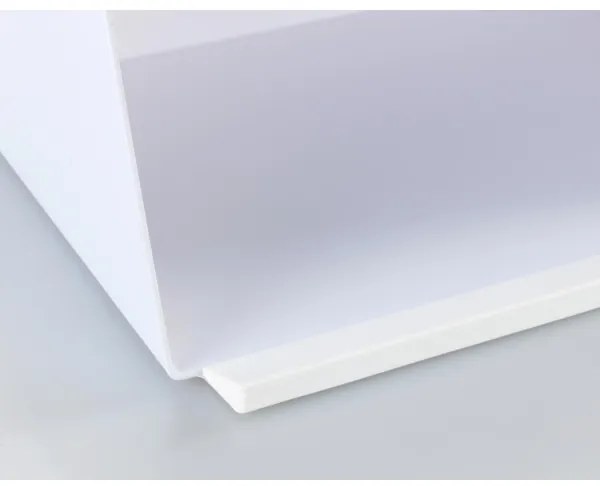 WENKO 54099100 - Chlebovnica KUBO 35 x 26,5 cm biela/hnedá