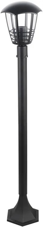 Rabalux MARSEILLE záhradné stĺpikové svietidlo max. 1x60W | E27 | IP44 - čierne, 8568