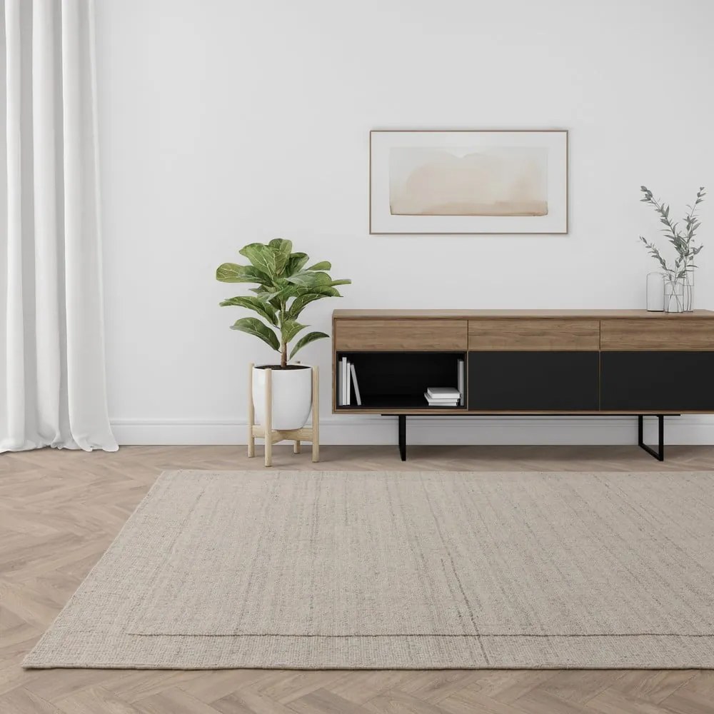 Krémový ručne tkaný vlnený koberec 200x300 cm Larson – Asiatic Carpets