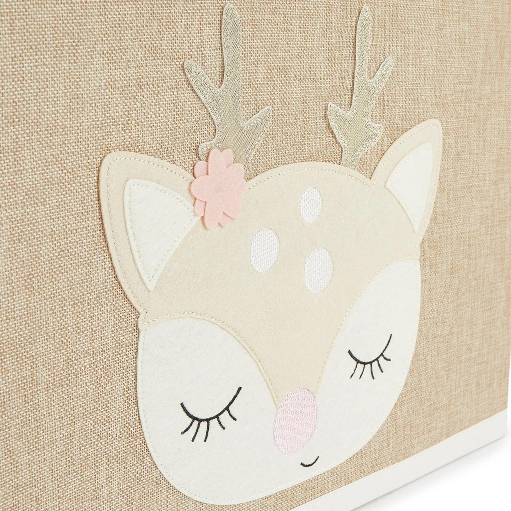 Bieco - Úložný box s vekom - jelenček Ella