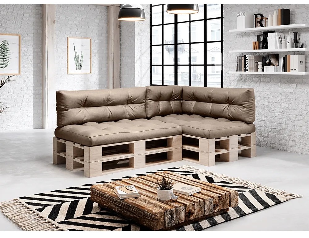 Vankúš na paletové sedenie Anika Typ 2 40x120 cm - hnedá