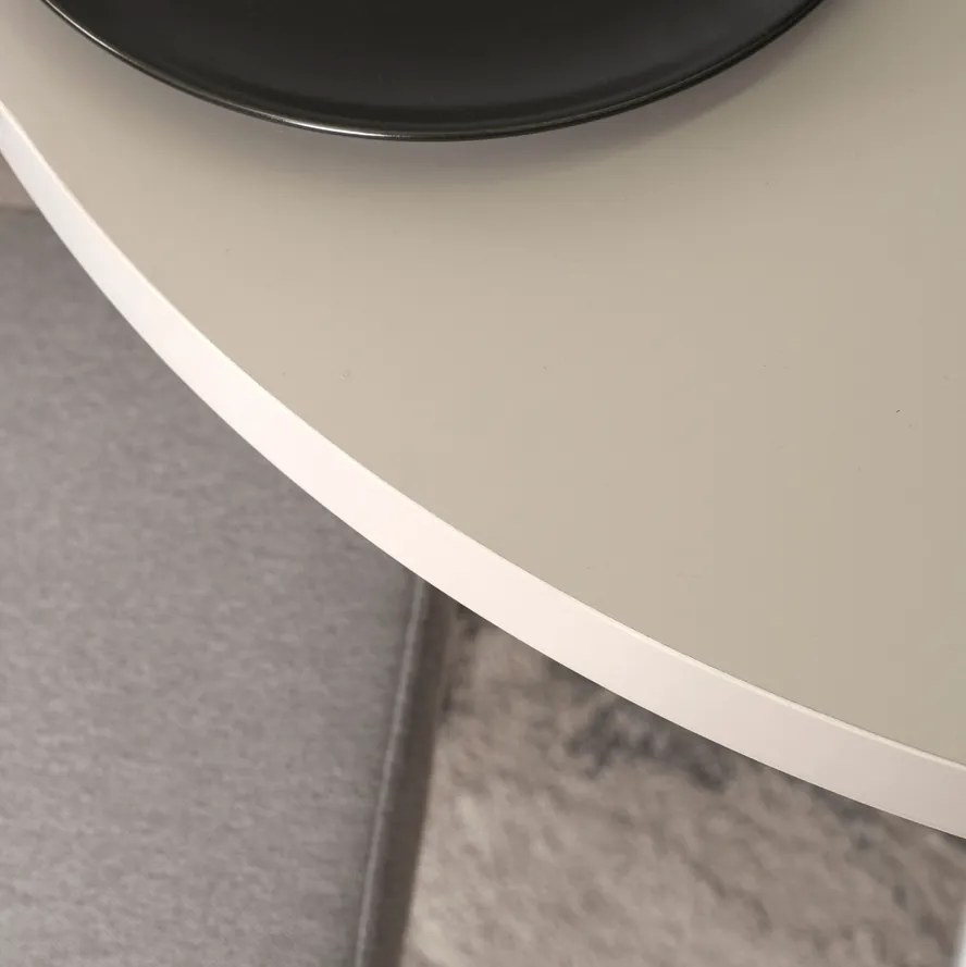 Stôl RENO 90–190 cm Kašmír/Biely