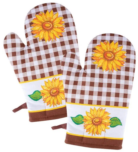 Chňapka SLNEČNICA hnedá, sada 2 ks