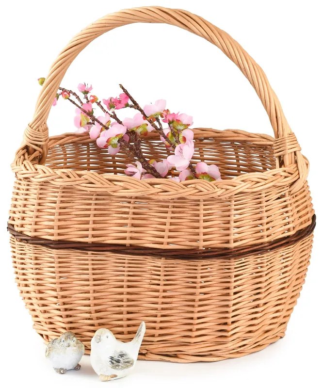 Nákupný kôš prútený Dekle VI.š. 40 x hl. 27 x v. 25/41(cm)