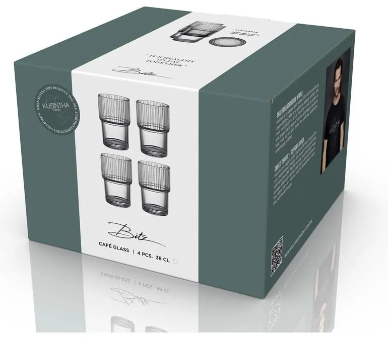 Poháre v súprave 4 ks 380 ml Kusintha – Bitz