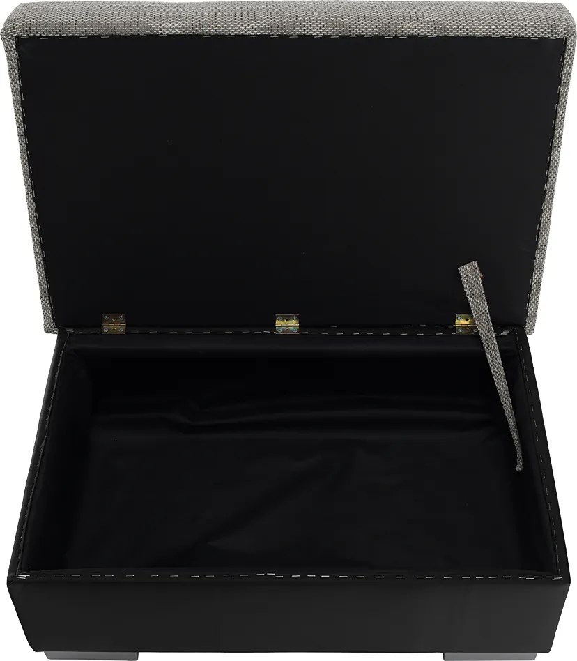 Taburetka T4 - sivá (Berlin 01) / čierna (Soft 11)