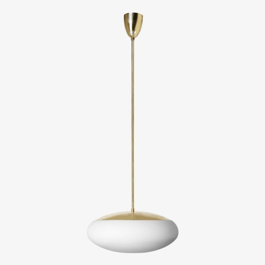 Lucis závesné svietidlo Daphne Zt 2x75(57)W E27 sklo mosadz opál ZT.12.D450.8