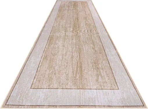 Protišmykový koberec / behúň CRYSTAL PRINT krémový / béžový
