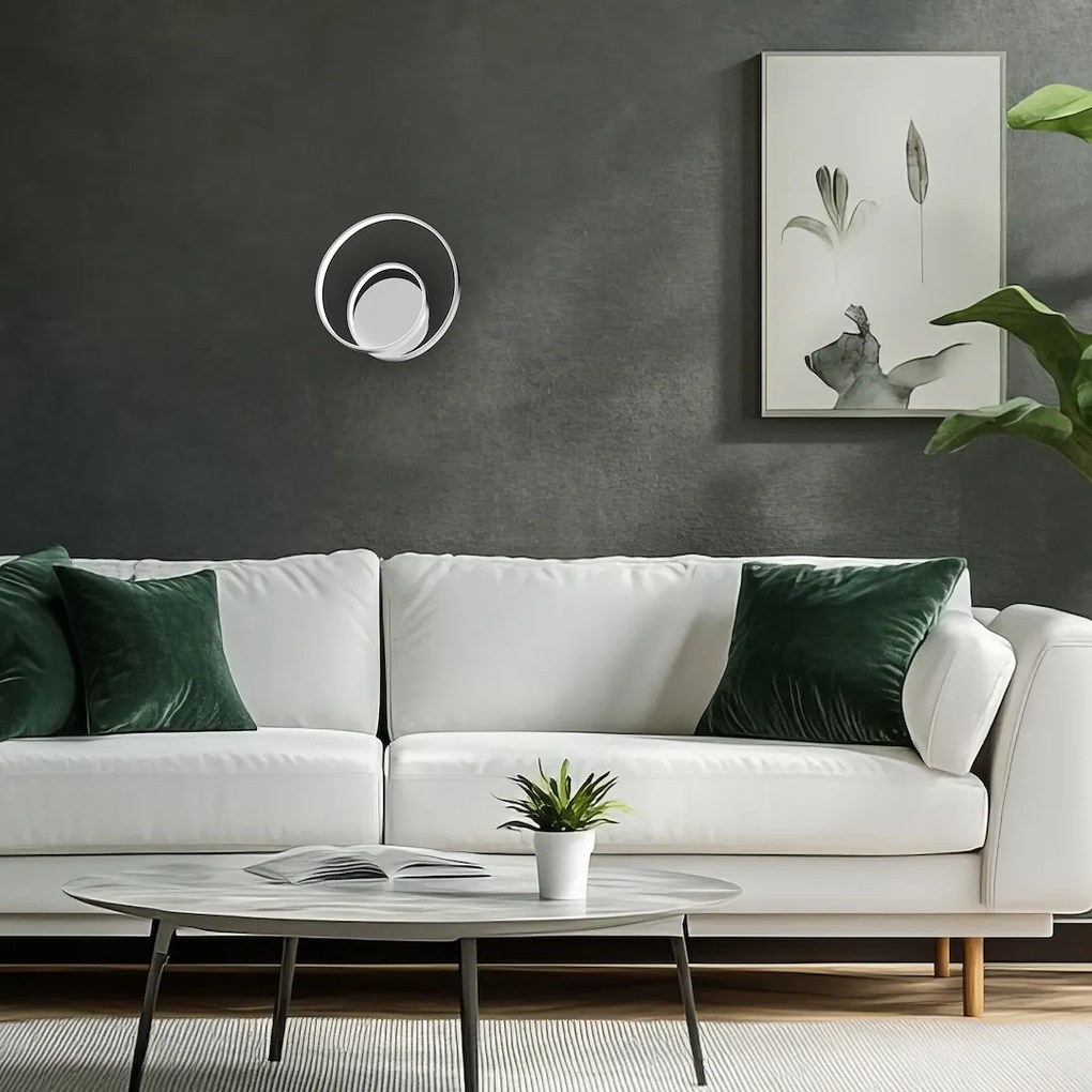EUlight Nástenné LED svietidlo Lucero, 1x LED 13w, 4000k, ch