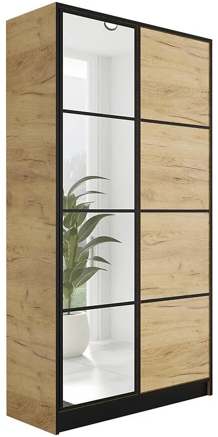 Skriňa Eden 2d 107 Dub Craft Zlatý 2