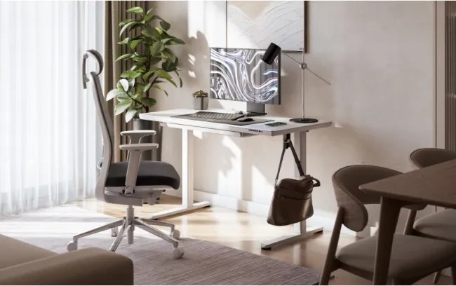 Elektrický výškovo nastaviteľný stôl Mark Adler Leader 8.5 biely