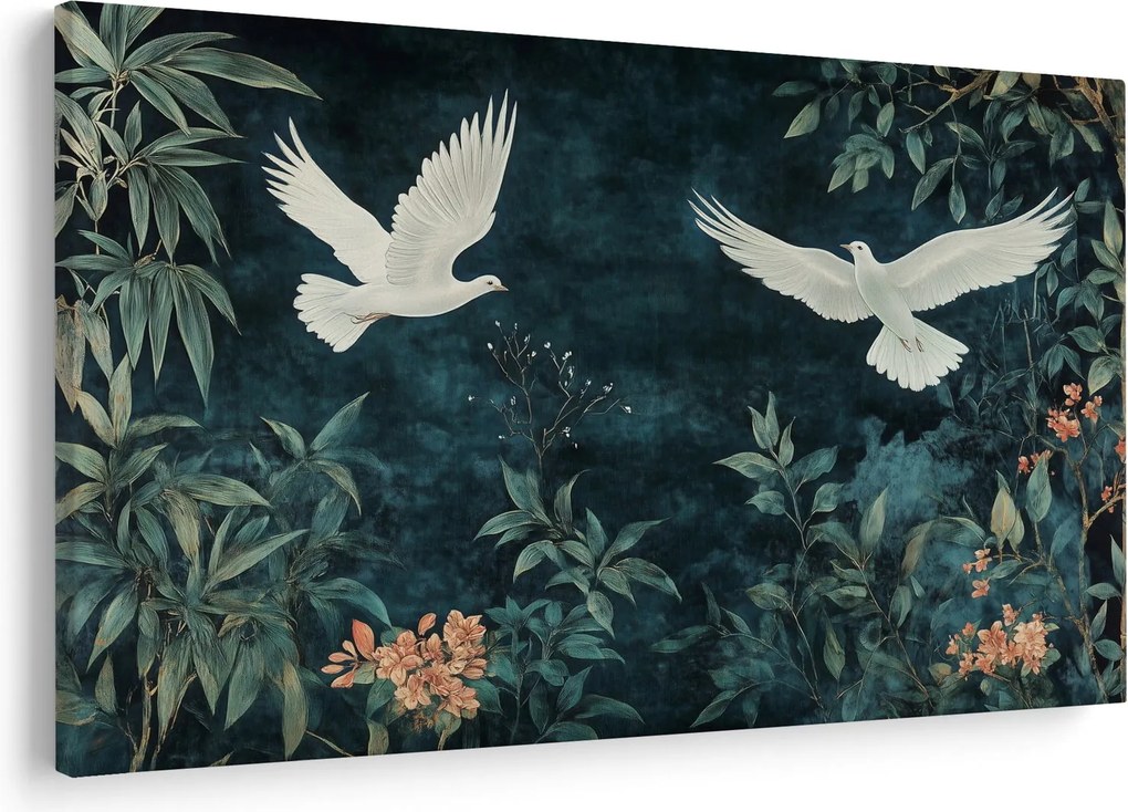Obraz - Dve holubice (90x60 cm)