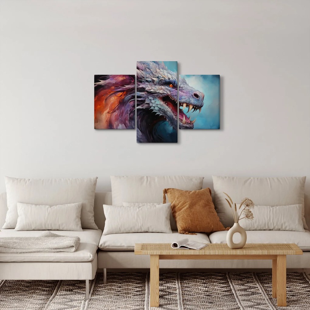Obraz - Ilustrácia draka (90x60 cm)