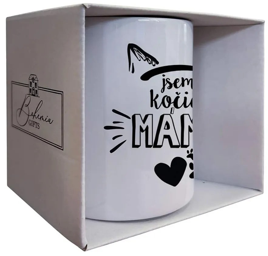 Bohemia Gifts Keramický hrnček - Jsem kočičí máma, 350 ml