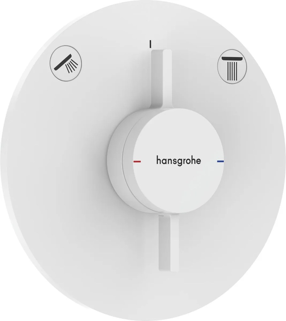 Hansgrohe DuoTurn S, batéria pod omietku pre 2 spotrebiče, biela matná, HAN-75418700