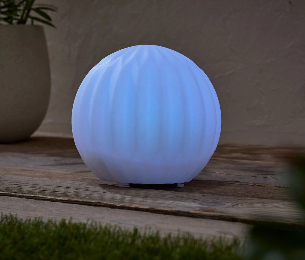 Solárne guľové svietidlo, 25 cm