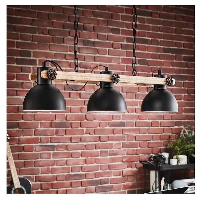 Eglo 43992 - Závesný luster na reťazi LUBENHAM 3xE27/28W/230V