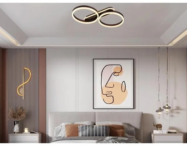 LED stmievateľné stropné svietidlo LED/60W/230V 3000-6500K + diaľkové ovládanie